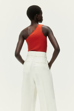 Top de un hombro en punto de canale - H&m фото 3