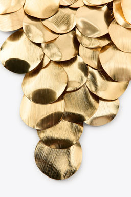 METAL PLATE BIB NECKLACE - Zara фото 4