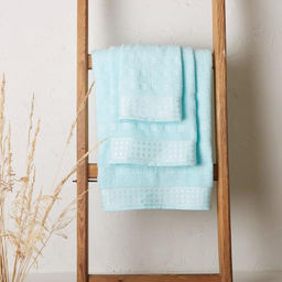 Полотенце махровое LoveLife Square 30х60 см, цвет небесный,100% хлопок, 360 гр/м2  фото 5