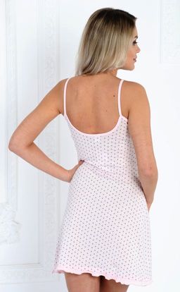 Ночная сорочка Цветы голубые на кофейном - Нежка фото 214