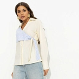 Рубашка из хлопка, Модная цель (желтая) - Charutti фото 13