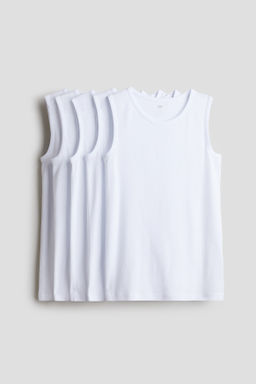 Pack de 5 camisetas sin mangas en algod?n