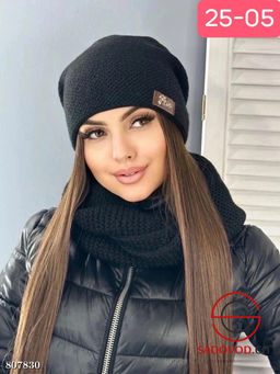 комплект входит двойная шапка без флиса