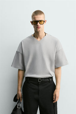 SUDADERA BOXY FIT INTERLOCK / Gris claro - Zara фото 2