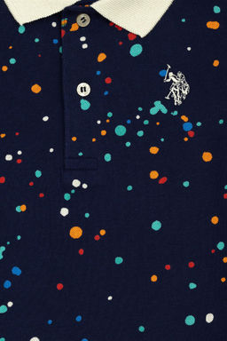 Темно-синяя футболка с воротником-поло для мальчика Неожиданная скидка в корзине - U.s. polo assn фото 3