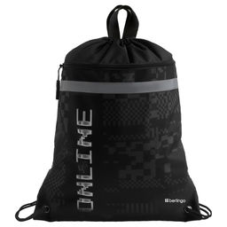 Сумка для обуви с карманом на молнии Berlingo "Online" 46*36см (SB-EX-1222) светоотражающая лента