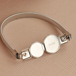 Цена за 2 шт. Подхват для штор Жемчужные круги, 31,5 см, цвет серебряный - Арт узор фото 3