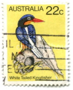 Марка Обыкновенный зимородок Австралия