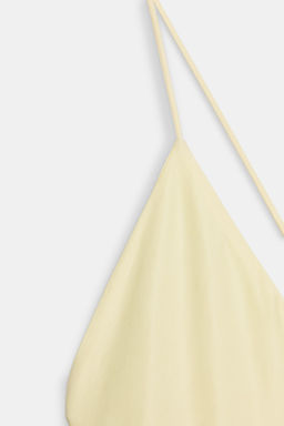 VESTIDO LENCERO ZW COLLECTION / Amarillo pastel - Zara фото 7