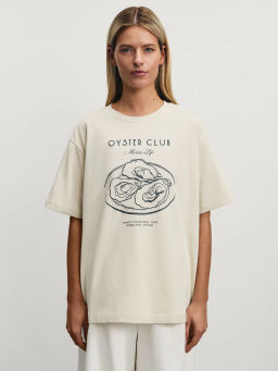 Футболка оверсайз с принтом / Zarina  фото 3