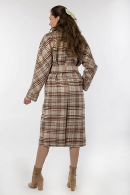 Пальто женское демисезонное (пояс) - El podio фото 3