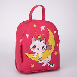 Рюкзак детский Котик на луне, 22х20х10 см - NAZAMOK KIDS фото 2