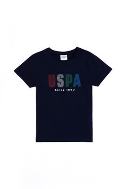 Футболка U.S. Polo Assn для мальчиков хлопок темно-синяя  фото 8