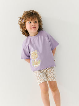 Футболка оверсайз Лаванда с принтом 0+ - Bungly фото 2