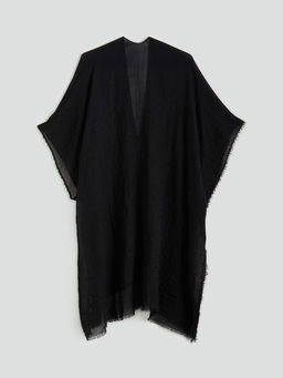 LC Waikiki Siyah _al Yaka Kad_n Kimono