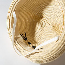 Шляпа для девочки MINAKU «Кошечка», размер 52, бежевая