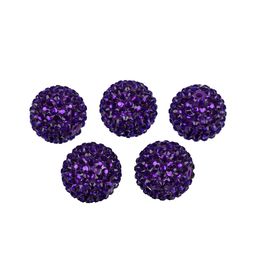Бусина Zlatka пластик BWR-22 22 мм 5 шт №07 фиолетовый
