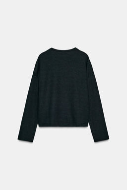 TOP SOFT MANGA LARGA / gris antracita - Zara фото 8