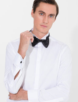 Beyaz Slim Fit Smokin G_mlek