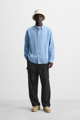 PLEATED CARGO TROUSERS