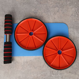 Ролик для пресса Woohooo Core Trainer / + коврик для коленей / красный / уп40 - ГалеонТрейд фото 2