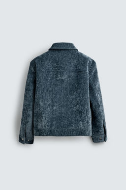 EMBOSSED FLOCKED JACKET