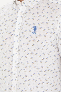 Мужская голубая рубашка с длинным рукавом - U.s. polo assn фото 7