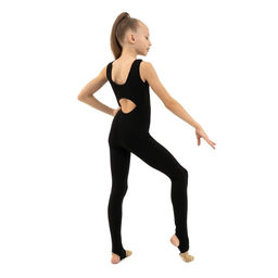 Комбинезон гимнастический Grace Dance, с вырезом на спине, с вырезом под пятку, р. 32, цвет чёрный  фото 6