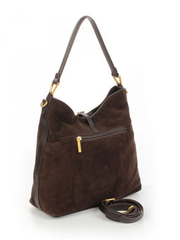 LACCOMA сумка АУ4389-2Ф-шоколадный натуральная замша хлопок