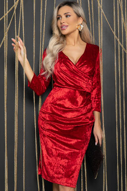 Платье Блеск софитов (красное) П11979