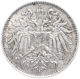 Монета 10 геллеров 1893 года Австрия