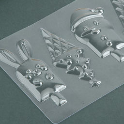 Цена за 10 шт. Форма для шоколада новогодняя Новогоднее настроение, 21?14 см