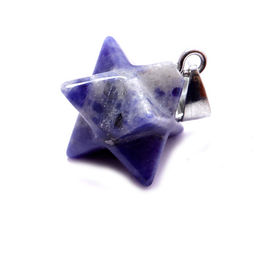 Кулон-маятник Меркаба из камня Содалит для гадания 3см