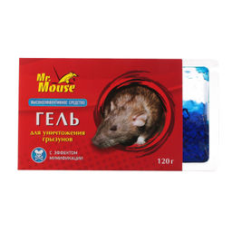 Цена за 2 шт. Гель от грызунов 120мл (родентицидный препарат) Mr. Mouse MR-3533
