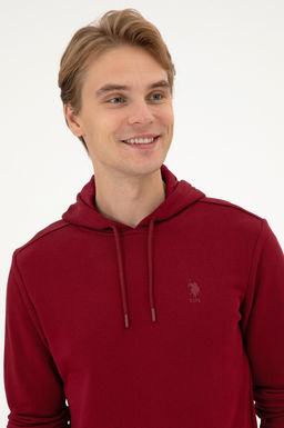 Erkek Bordo Basic Sweatshirt Sepette S_rpriz _ndirim - U.s. polo assn фото 2
