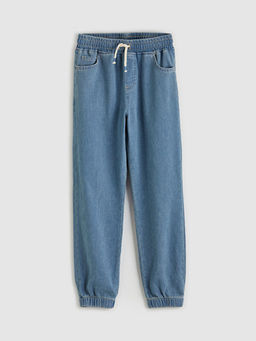 Beli Lastikli Erkek ?ocuk Jogger Jean Pantolon