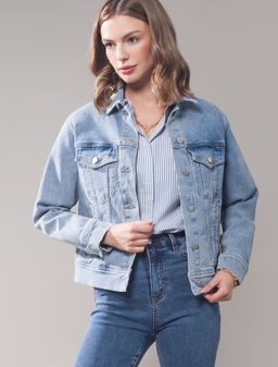 Куртка джинсовая укороченная - Vilatte фото 5