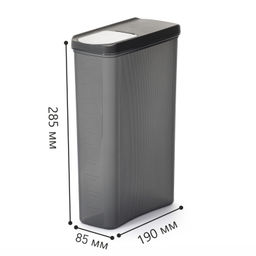 Емкость для сыпучих продуктов Лайн 3л (графитовый) М9008 - Альтернатива фото 10