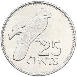 Монета 25 центов 2012 года Сейшелы