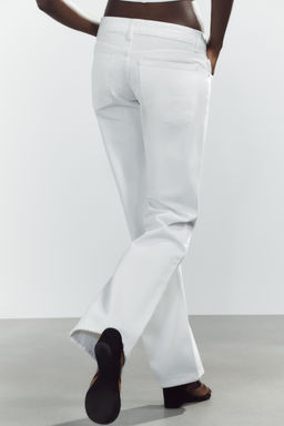 TRF WIDE-LEG LOW-RISE JEANS - Zara фото 48