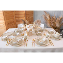 Кружки Magistro Mediterana, набор 2 шт.: 250 мл, фарфор, бежевые  фото 7