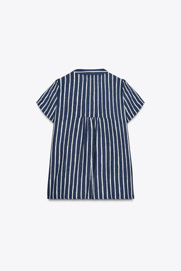 STRIPED LINEN BLEND SHIRT - Zara фото 9