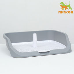 Туалет открытый 53×45×13 см, серый