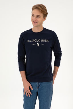Erkek Lacivert Basic Sweatshirt Sepette S_rpriz _ndirim - U.s. polo assn фото 3