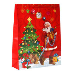 Цена за 12 шт. Пакет подарочный Новый год 32x40x10см / 447L /уп 12/840/микс/128г/м2 - Галеонтрейд фото 3