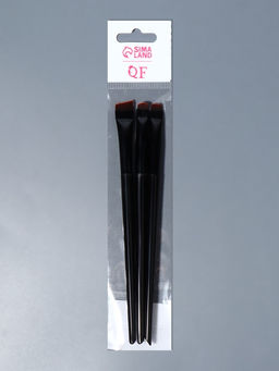 Цена за 2 шт. Набор кистей для макияжа SMOKY, 3 шт., чёрный