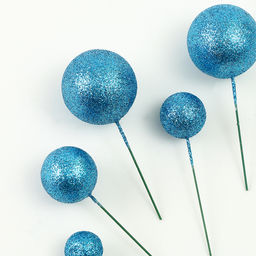 Набор для украшения Бусины, набор 20 шт, цвет синий