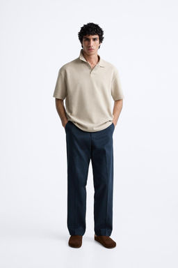 TEXTURED POLO SHIRT - Zara фото 18