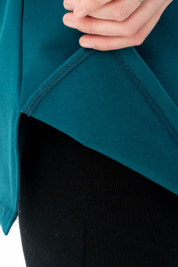 Базовый джемпер из мягкого хлопкового трикотажа Футер 2-х нитка - Solo mio фото 7