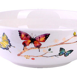 60120 Супница керамическая 750мл Бабочки в саду доломит LR (х24) - Mayer&boch фото 2